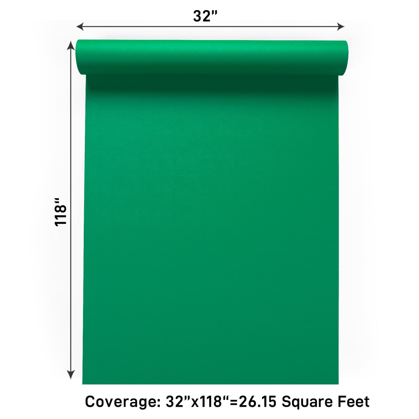 VaryPaper Thick Matte Green Peel and Stick Wallpaper