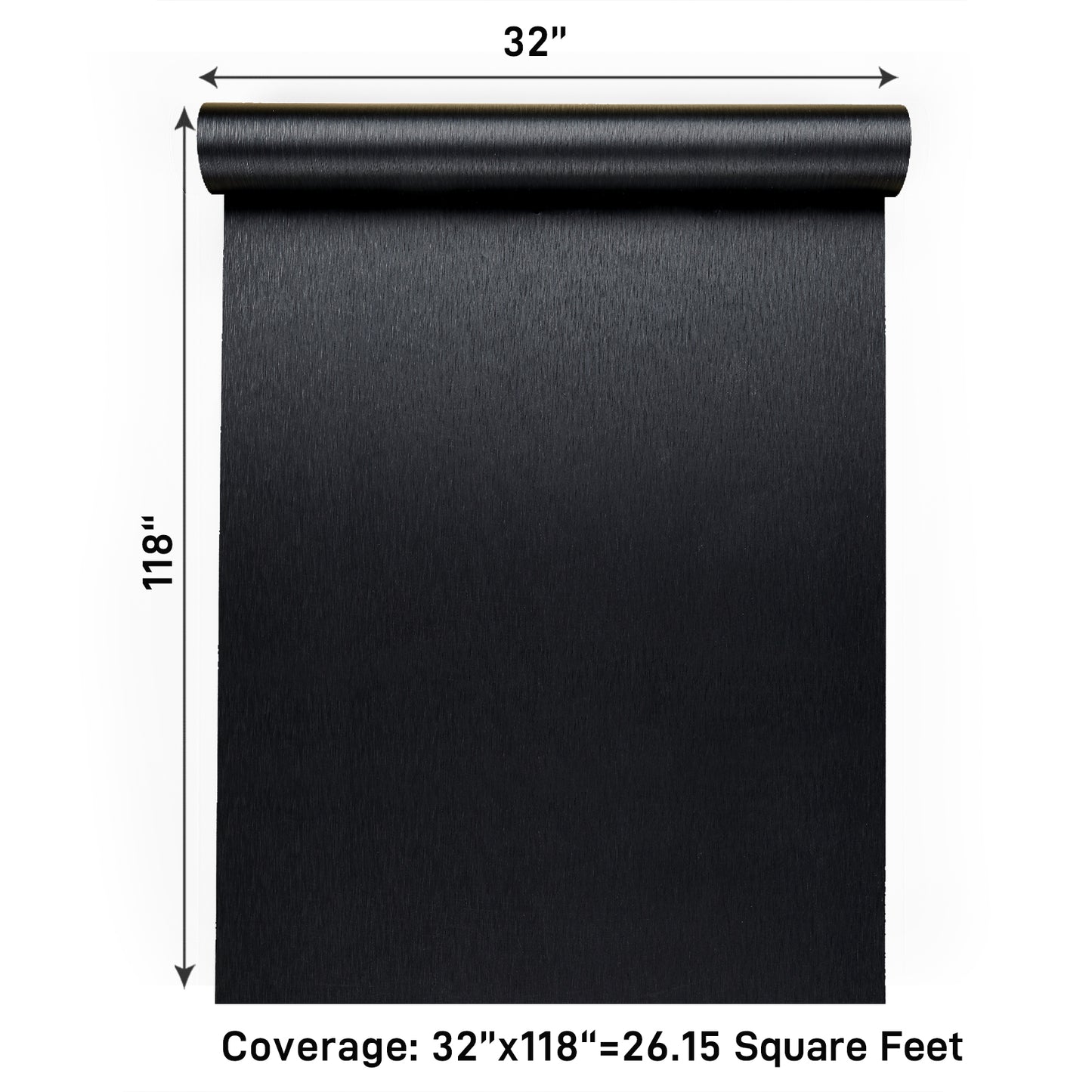 VaryPaper Black Stainless Steel Contact Paper