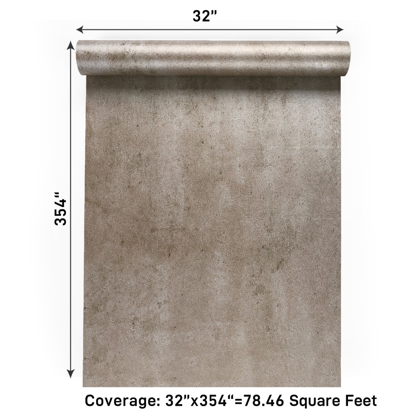 VaryPaper Metallic Brown Concrete Wallpaper