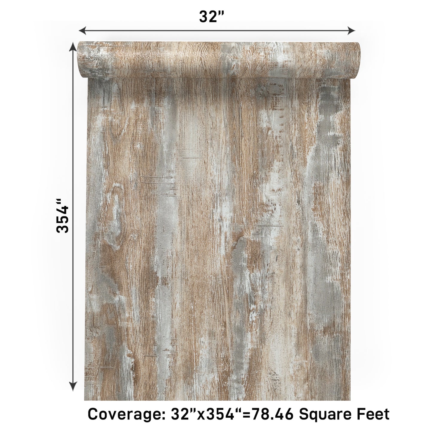 VaryPaper Distressed Light Wood Contact Paper