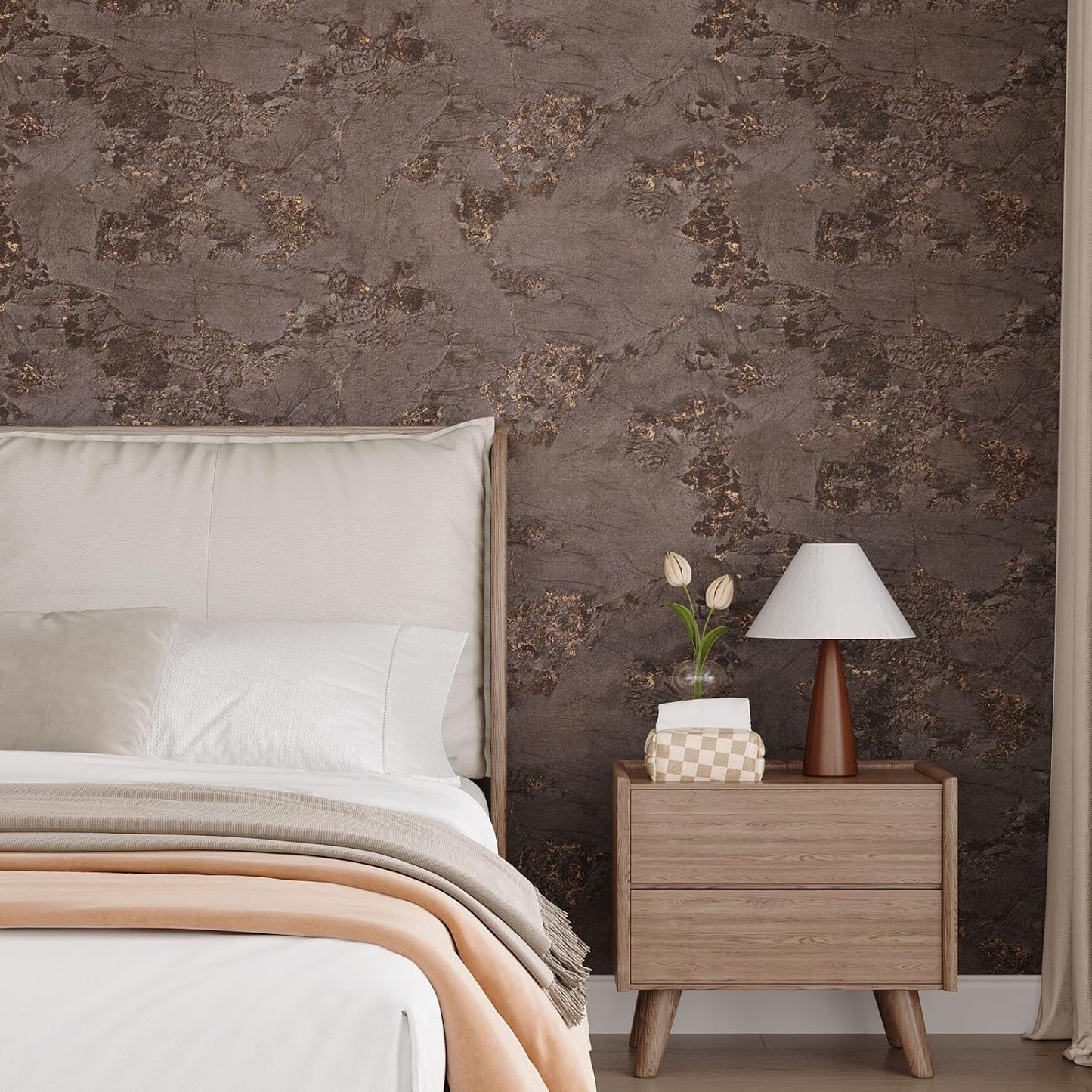 VaryPaper Bronze Brown Marble Contact Paper
