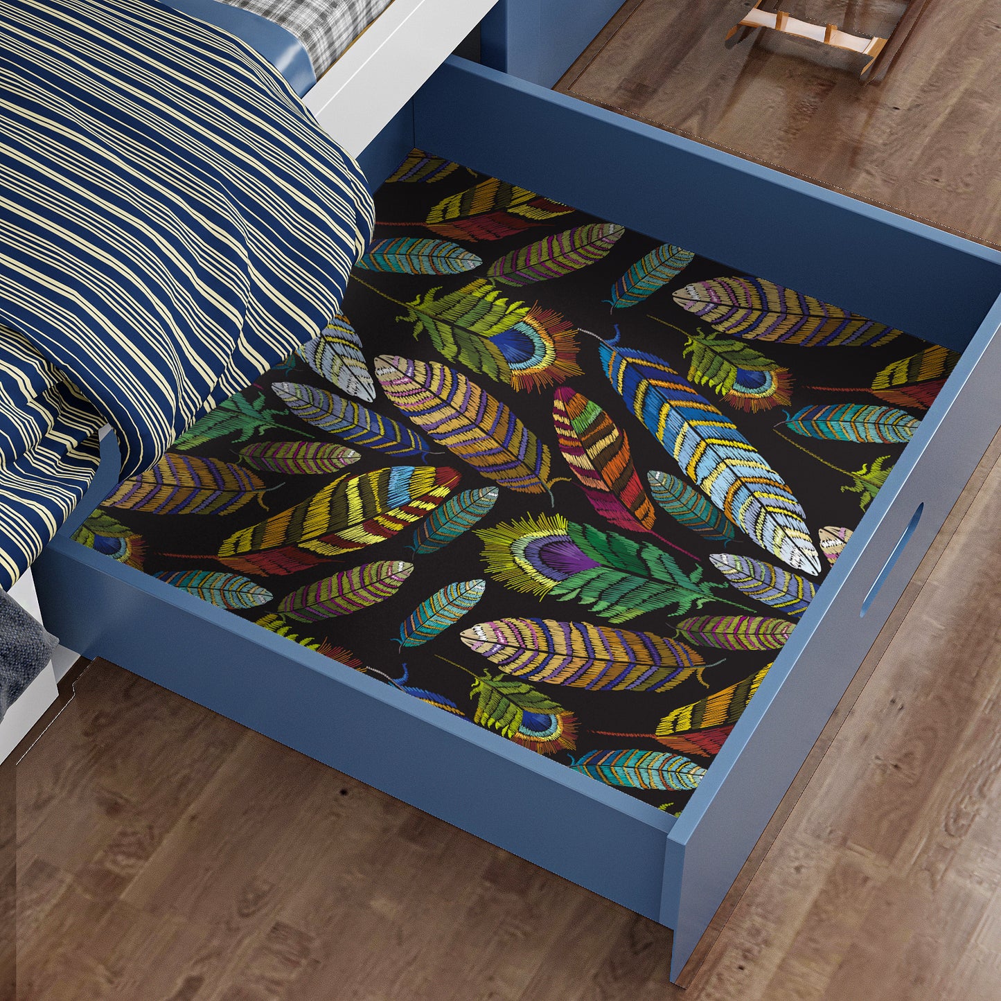 VaryPaper Colorful Bird Peacock Feather Wallpaper