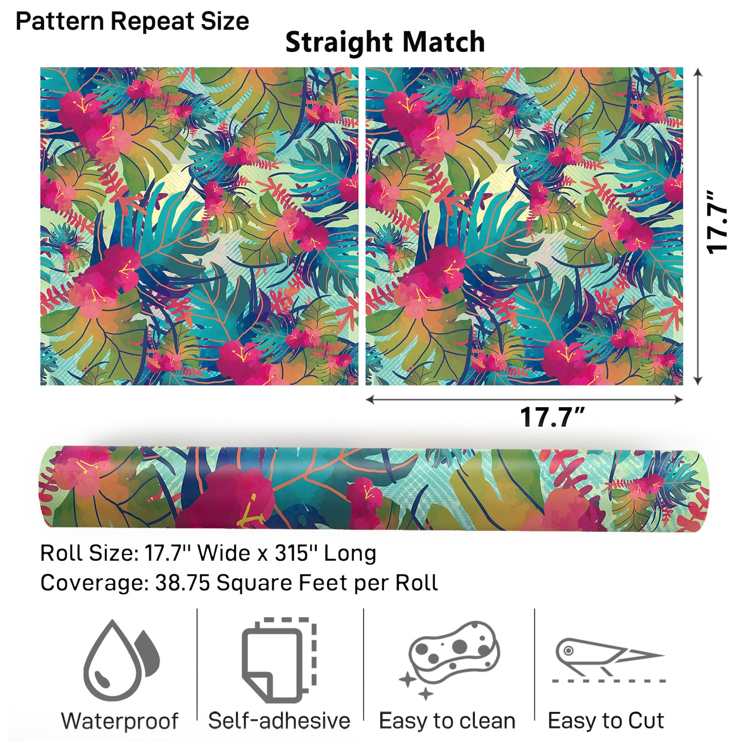 VaryPaper Tropical Leaf Floral Wallpaper
