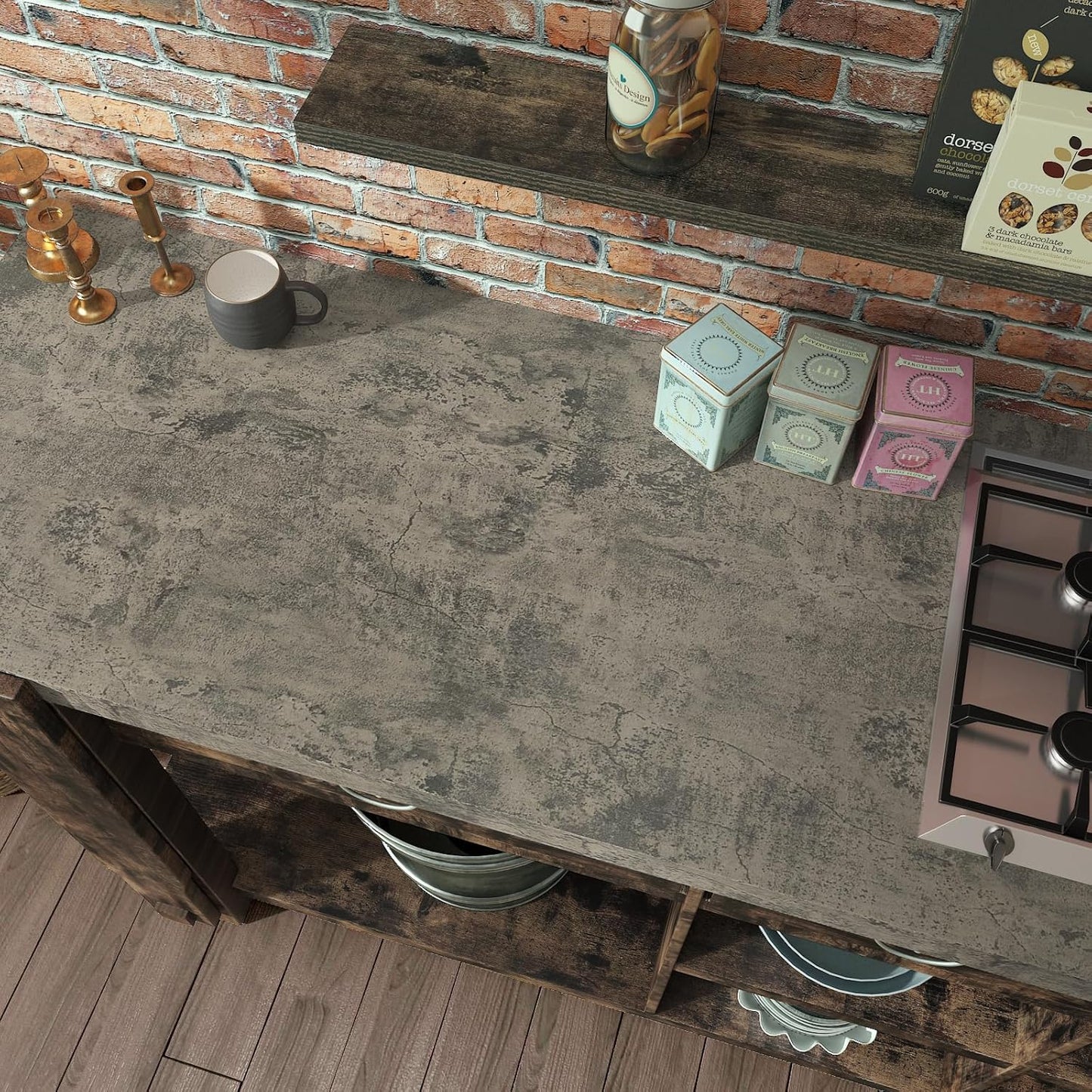 VaryPaper Thick Weathered Concrete Wallpaper