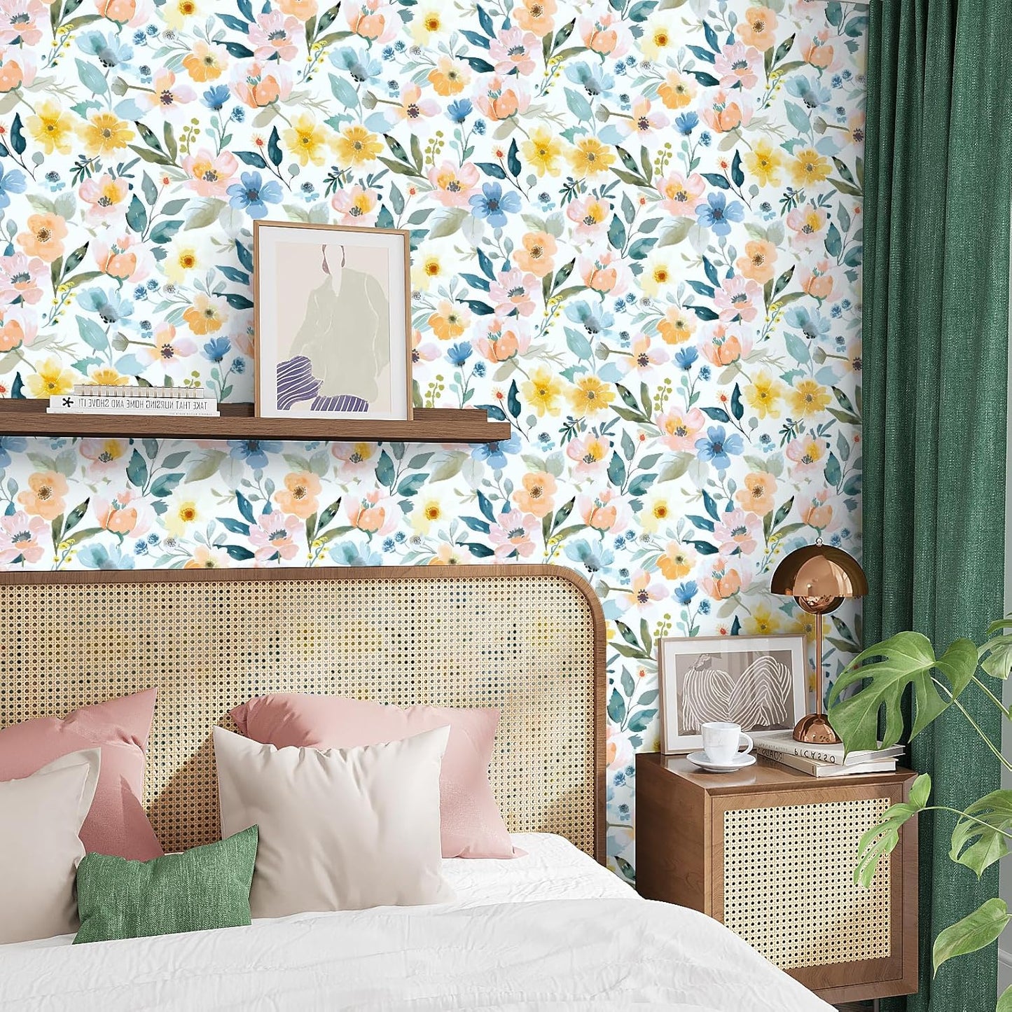VaryPaper Cute Watercolor Floral Wallpaper