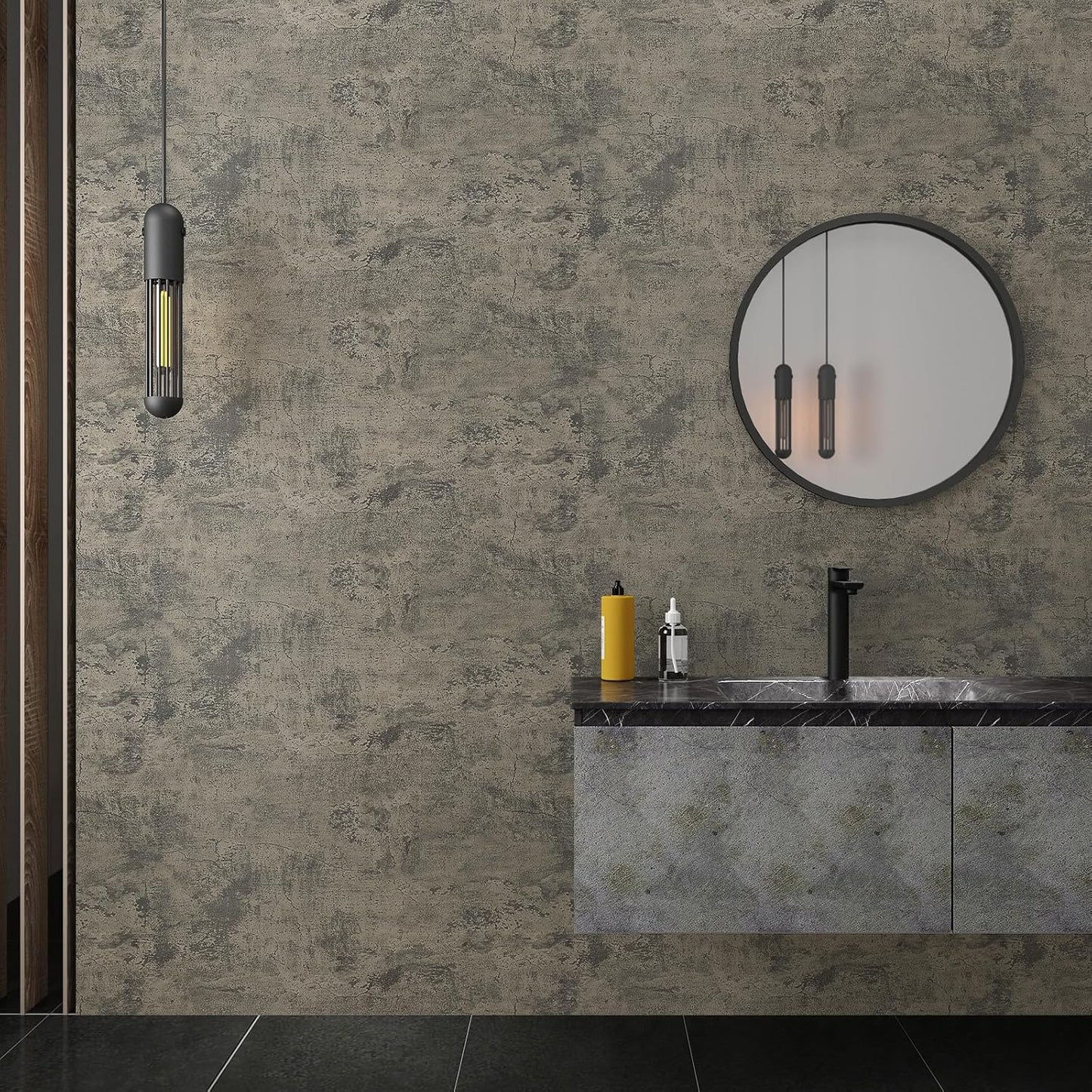 VaryPaper Thick Weathered Concrete Wallpaper