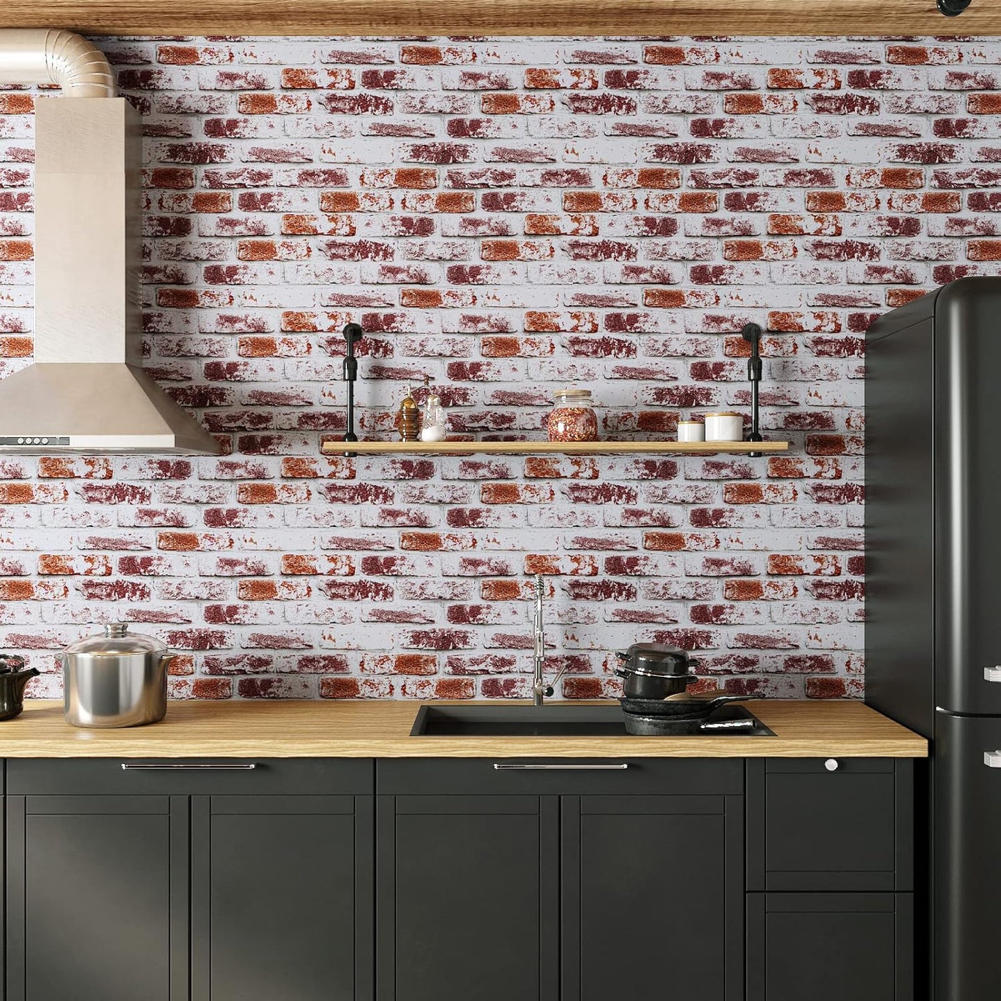 VaryPaper Rustic Red Brick Wallpaper