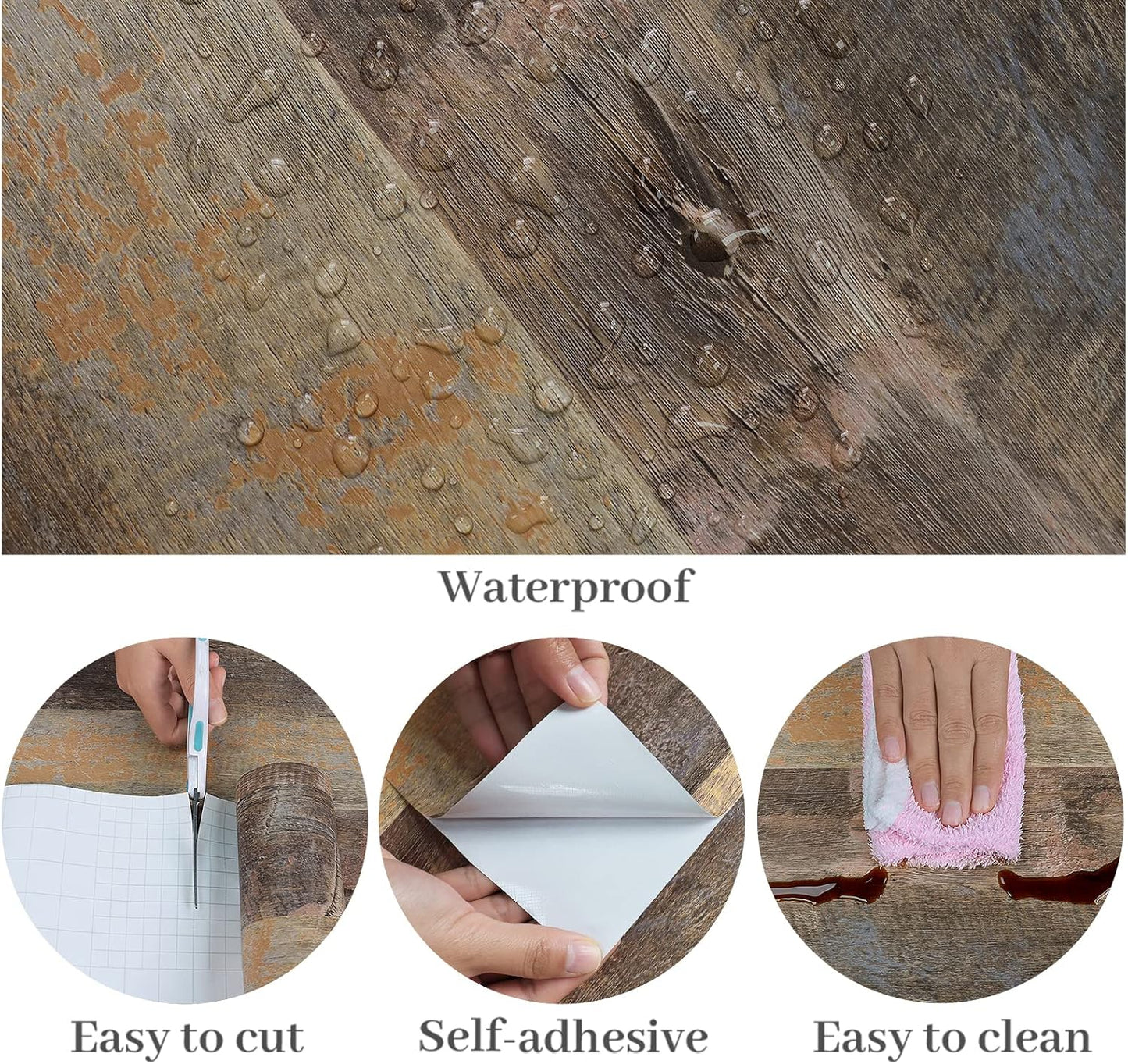 VaryPaper Brown Wood Shiplap Wood Wallpaper