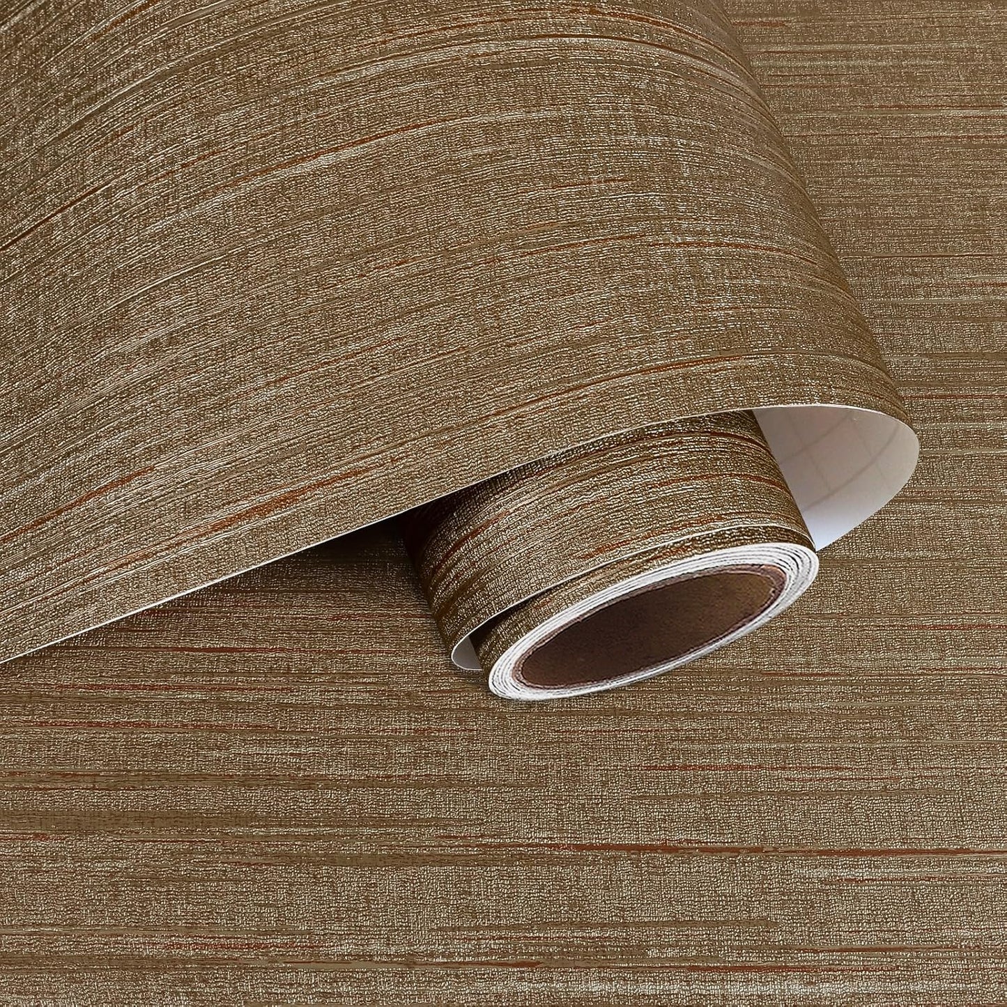 VaryPaper Bronze Brown Grasscloth Wallpaper