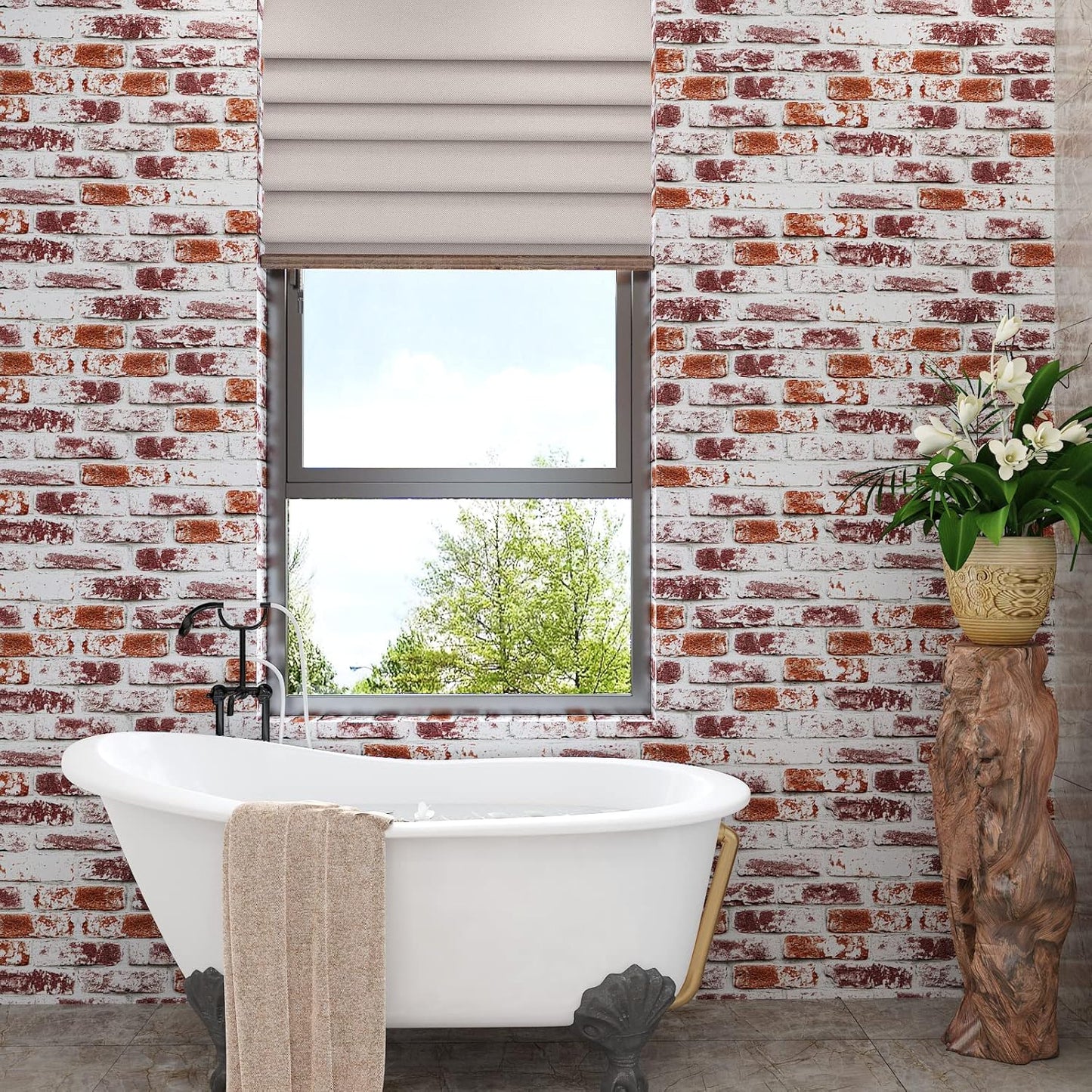 VaryPaper Rustic Red Brick Wallpaper
