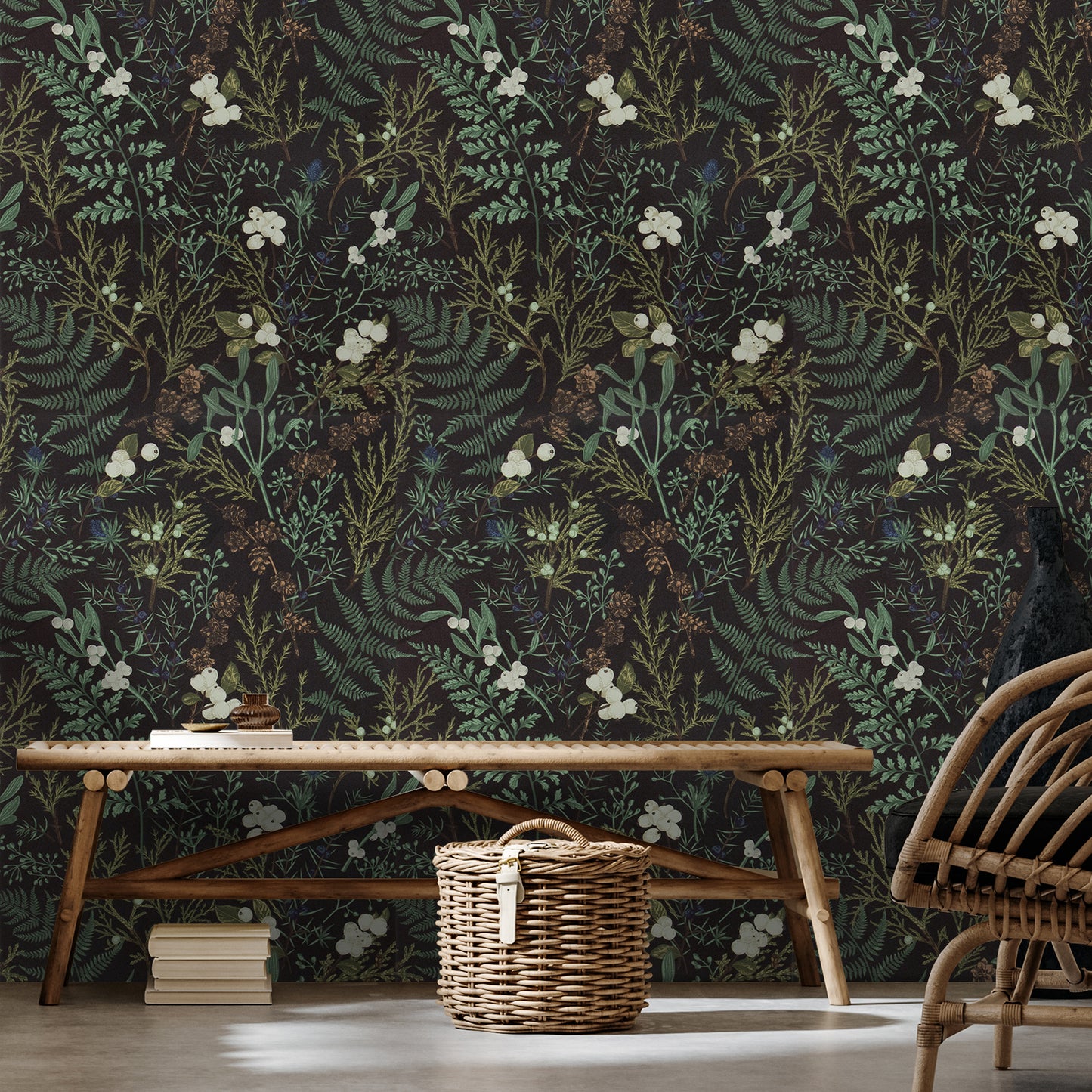 VaryPaper Tropical Moss Leaf Floral Wallpaper