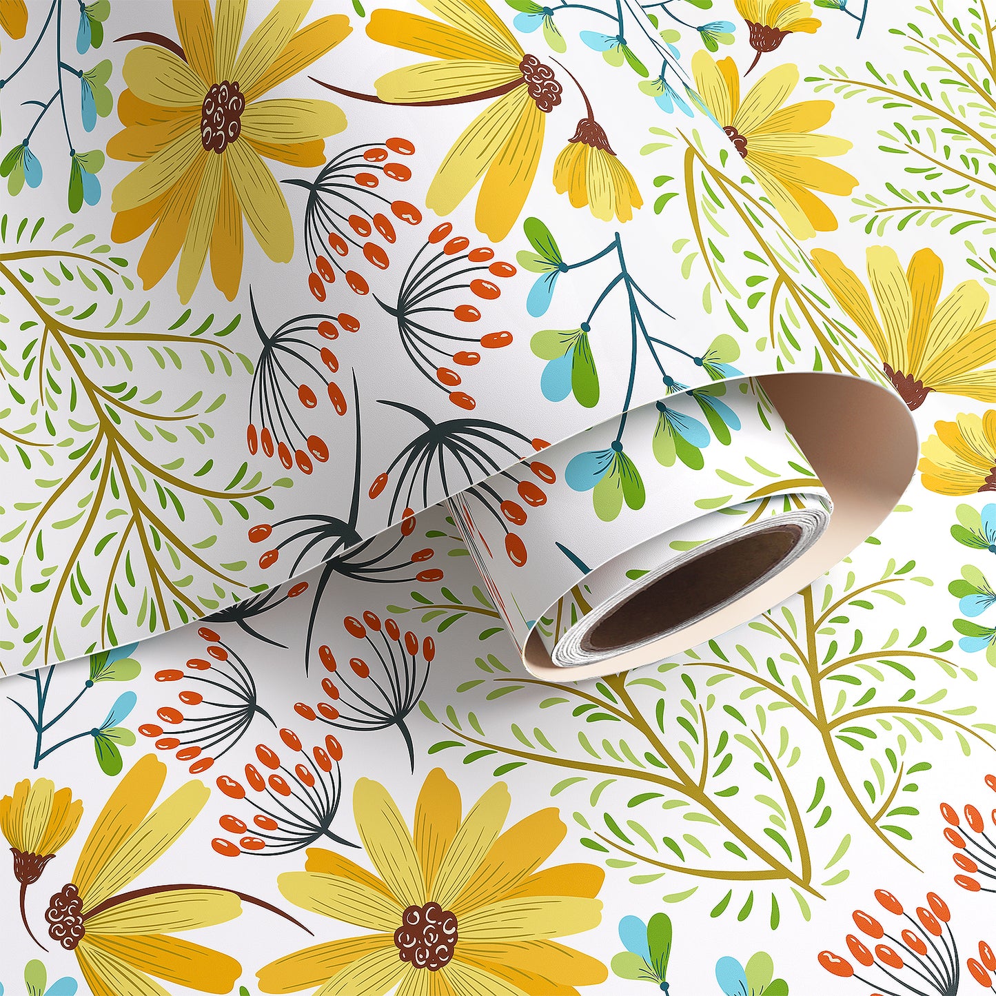 VaryPaper Boho Moss Leaf Floral Wallpaper