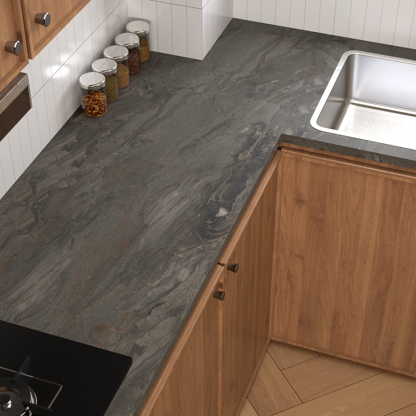 VaryPaper Dark Smoky Brown Marble Contact Paper