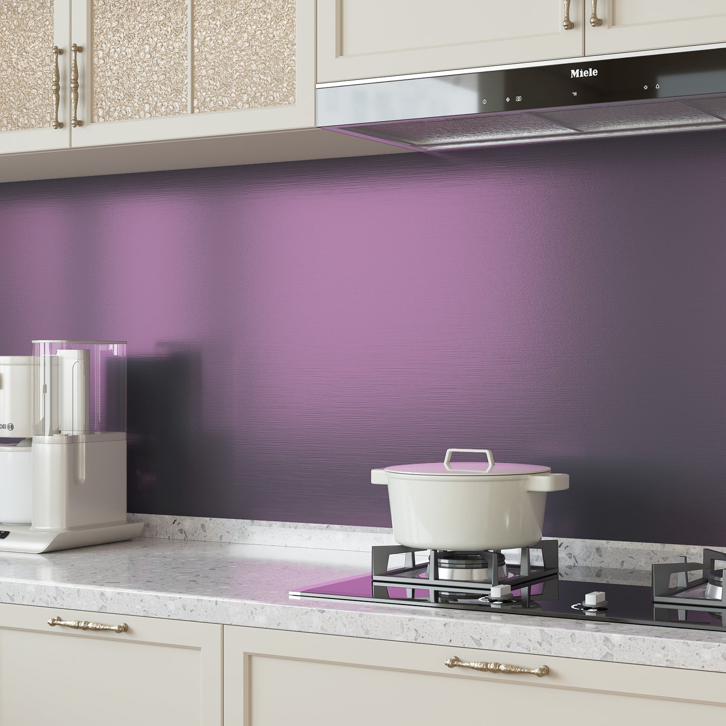 VaryPaper Gradient Purple Brushed Stainless Steel Contact Paper