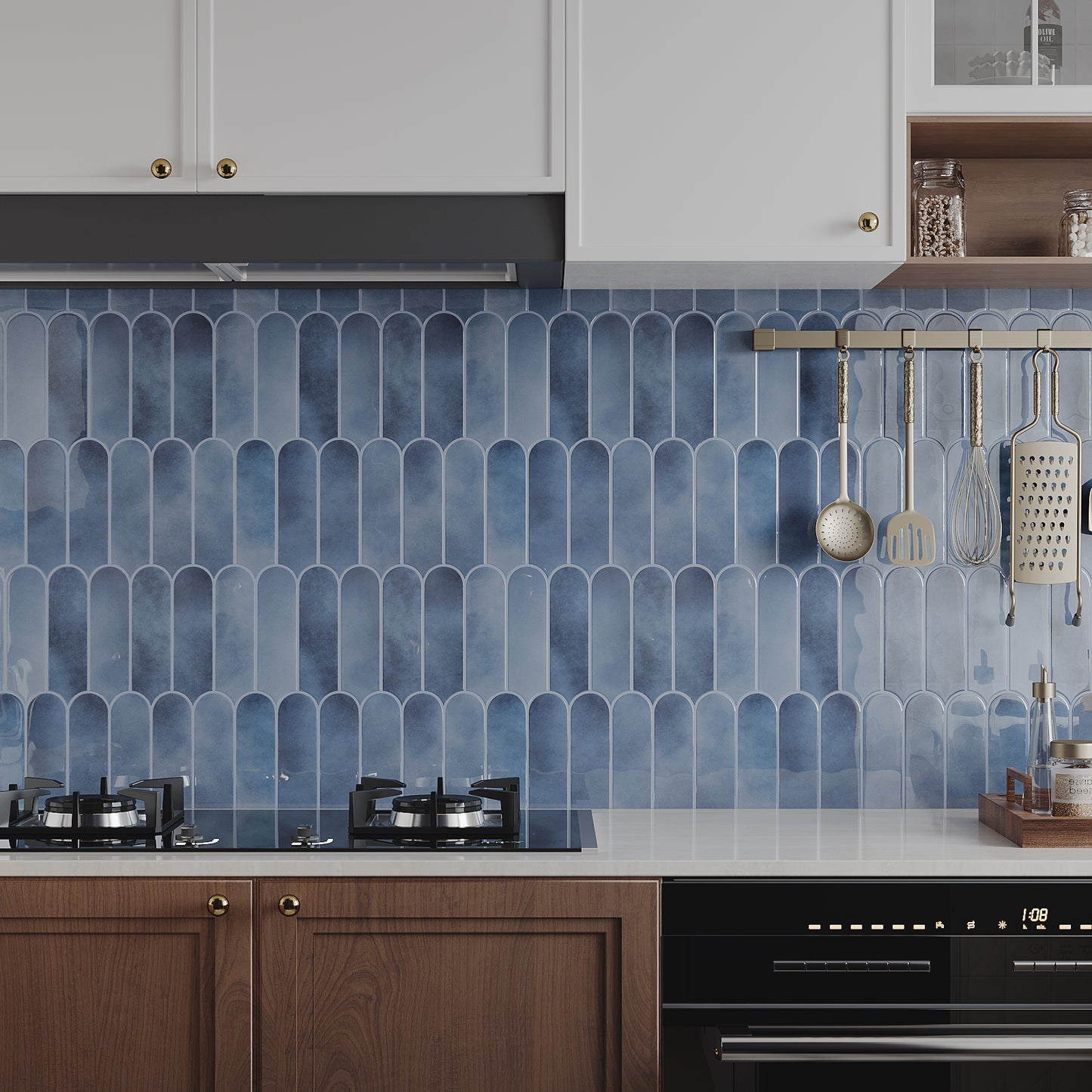 VaryPaper Blue Peel and Stick Backsplash Wall Tiles
