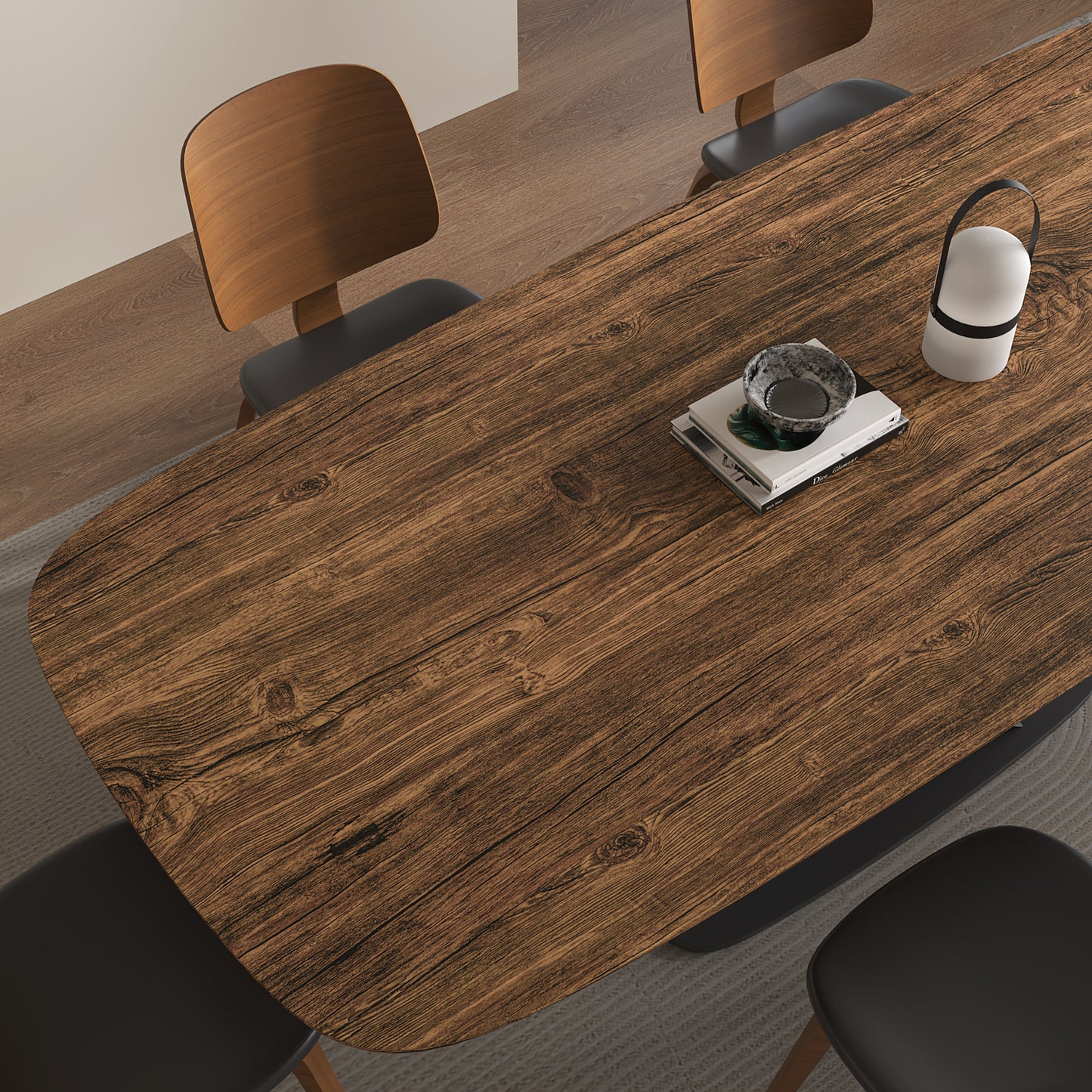 VaryPaper Rustic Dark Brown Wood Contact Paper