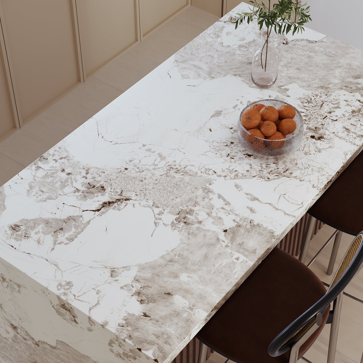 VaryPaper Light Brown Marble Contact Paper
