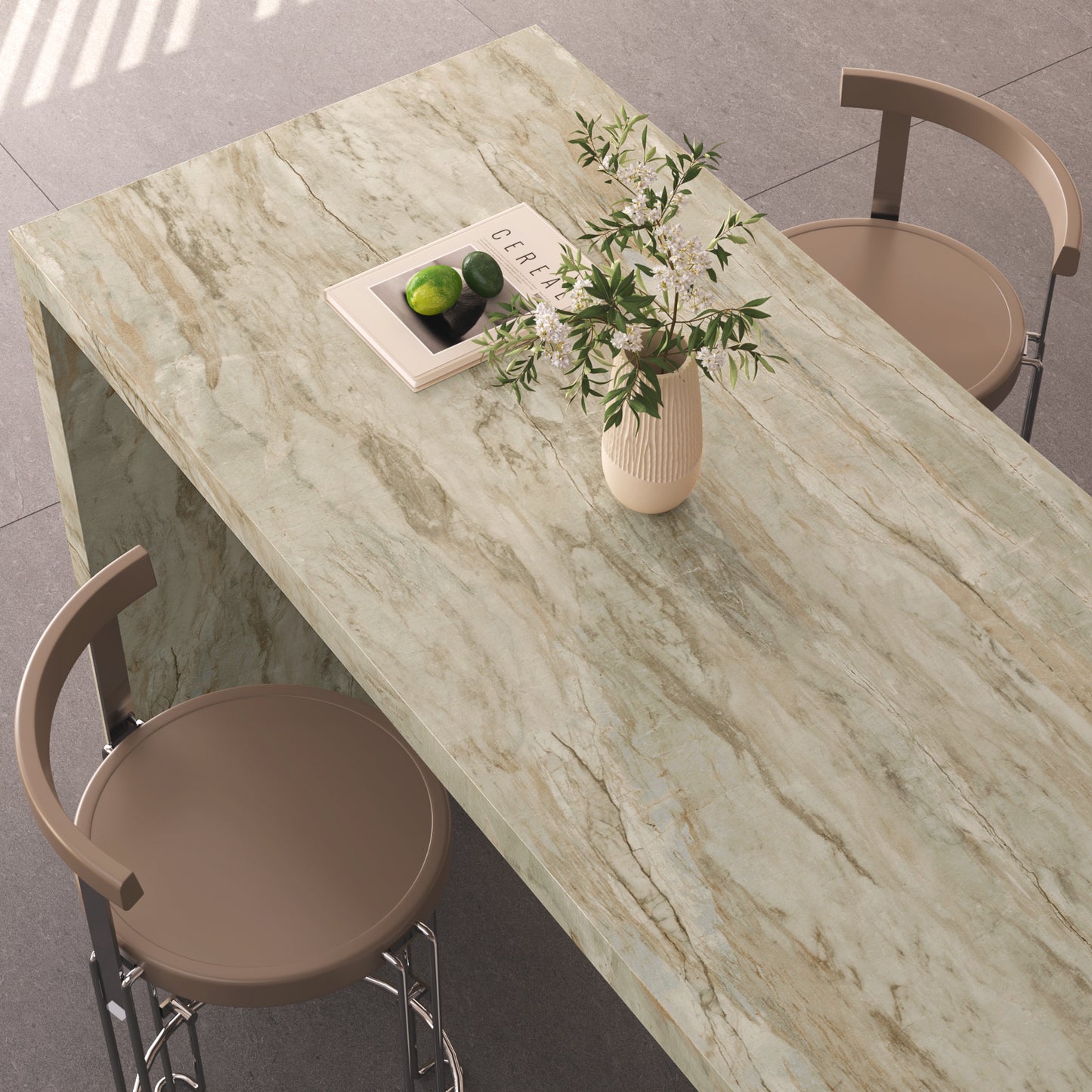VaryPaper Beige Slate Marble Contact Paper