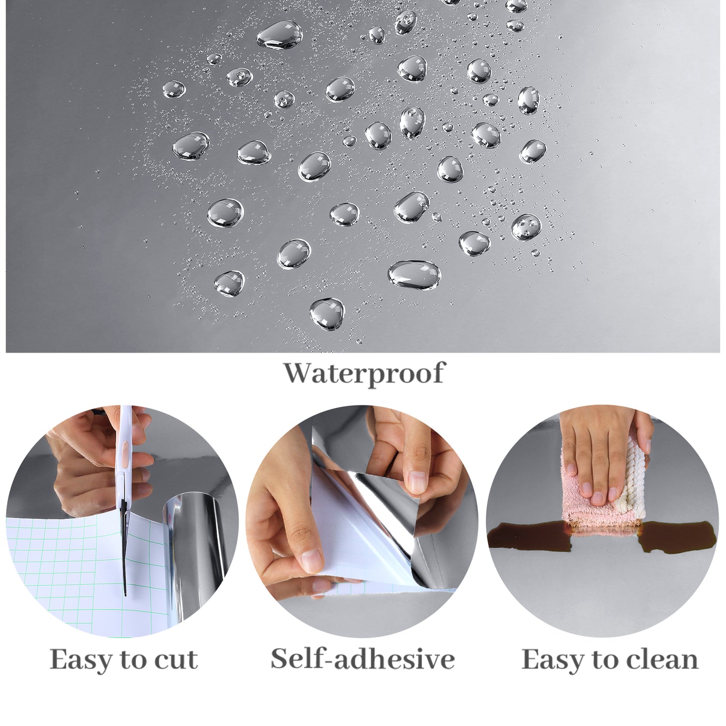 VaryPaper Silver Mirror Stickers