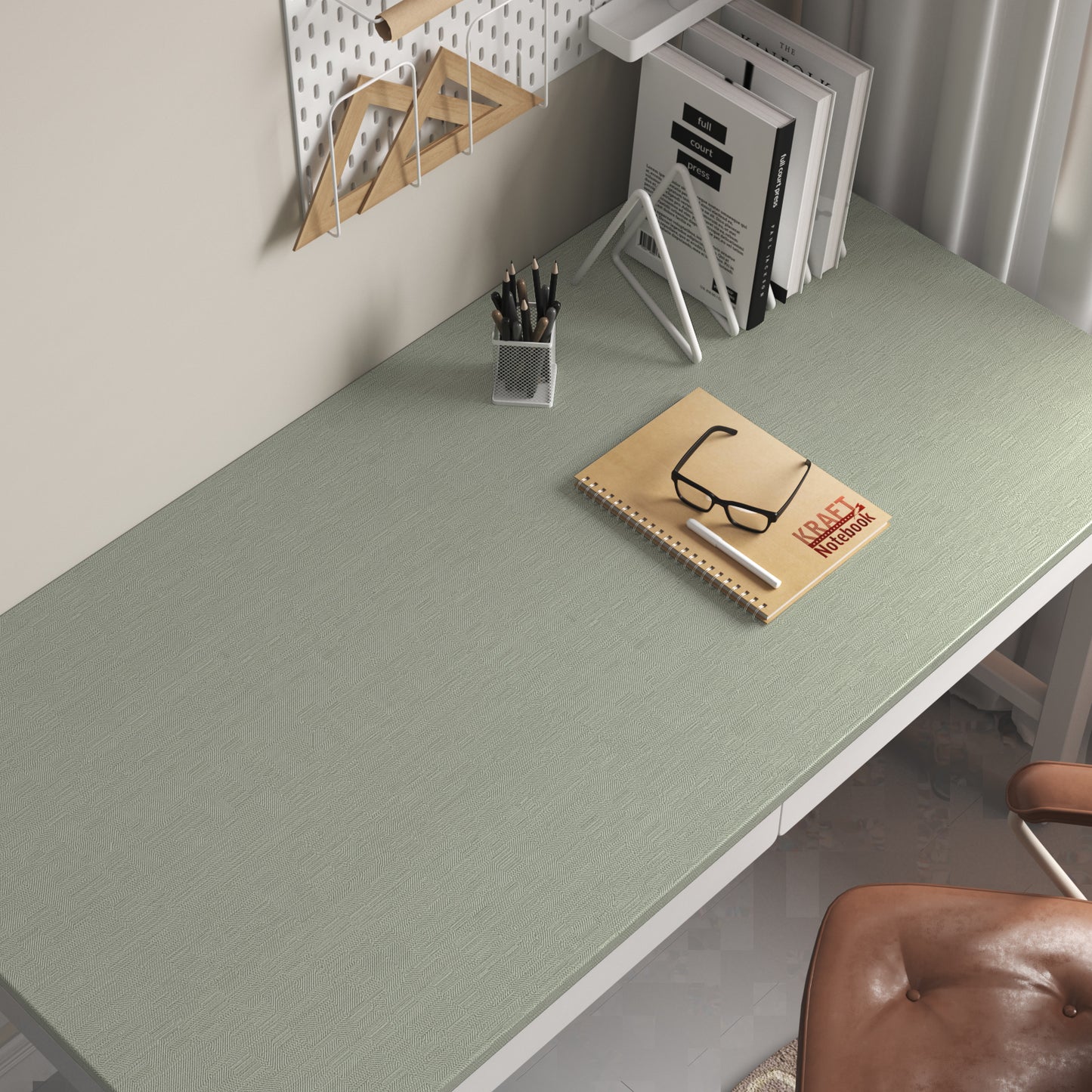 VaryPaper Light Sage Green Grasscloth Wallpaper