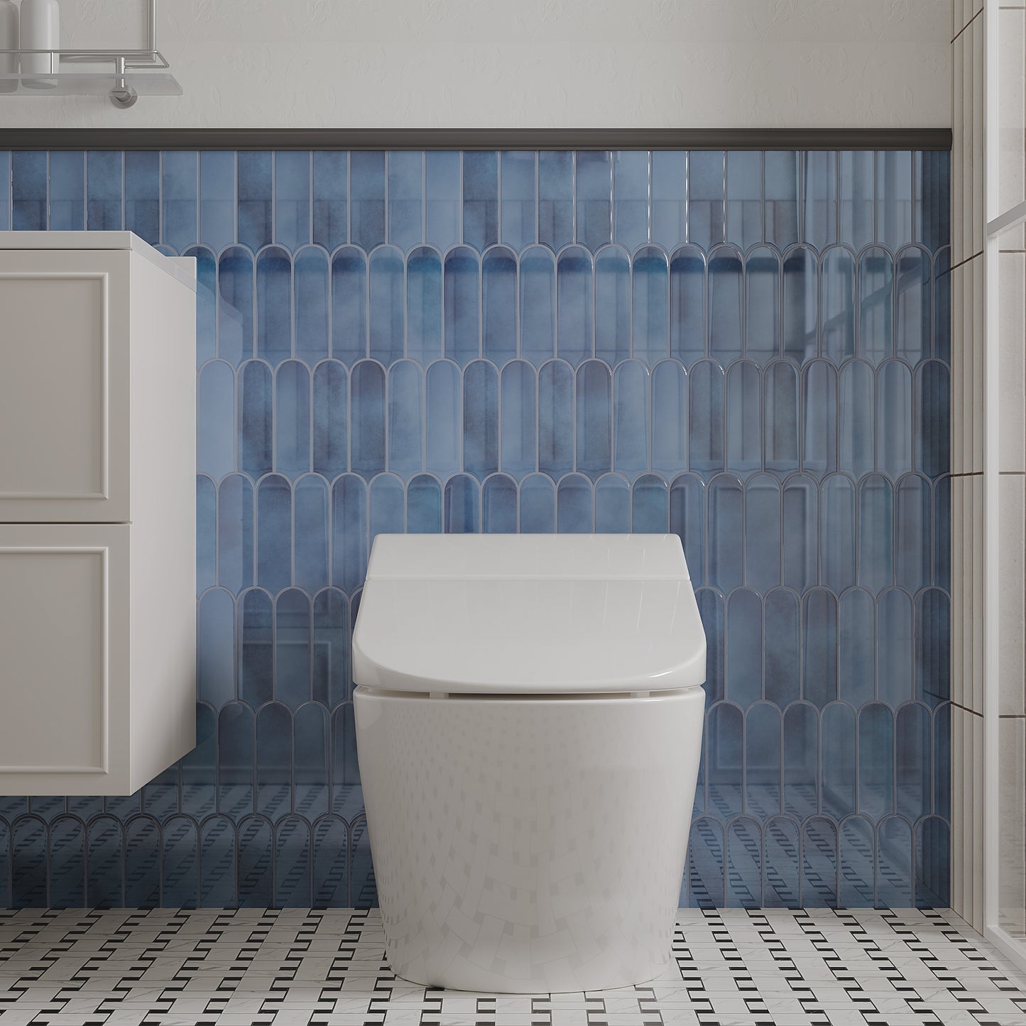 VaryPaper Blue Peel and Stick Backsplash Wall Tiles