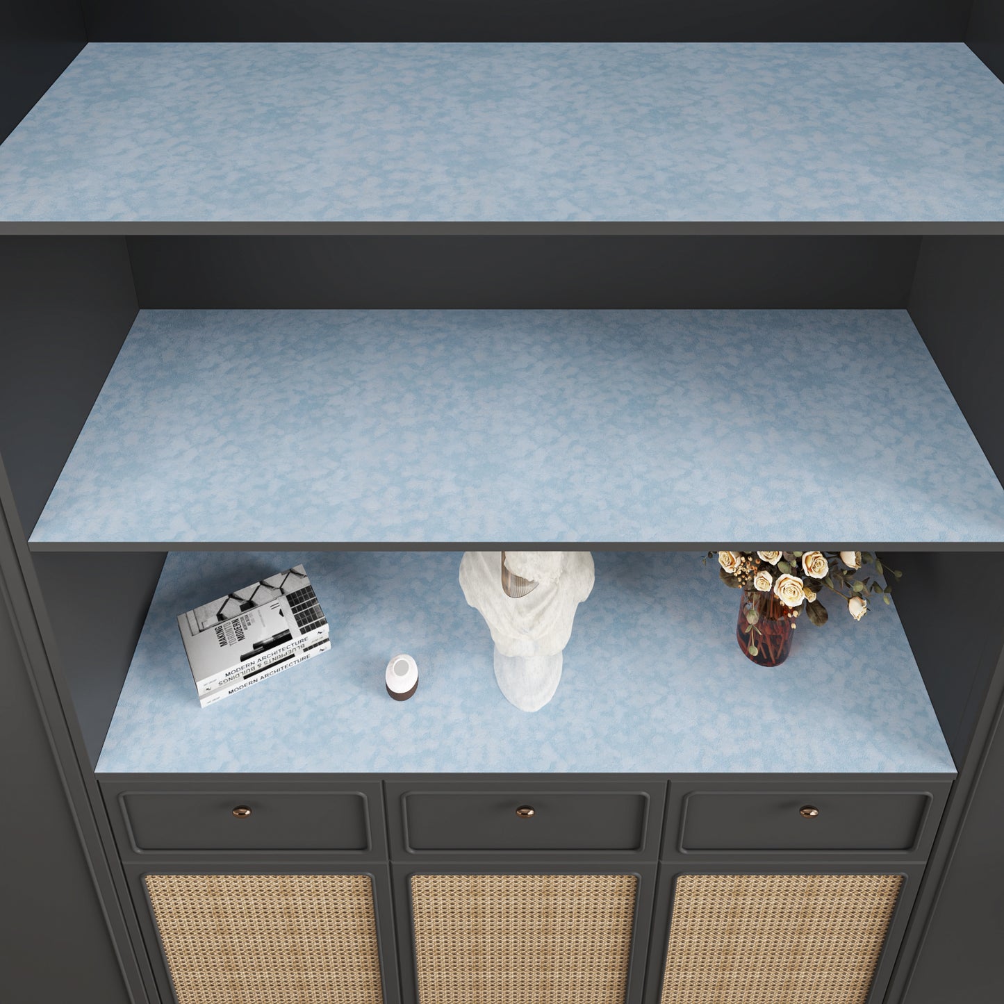 VaryPaper Light Blue Velvet Wallpaper