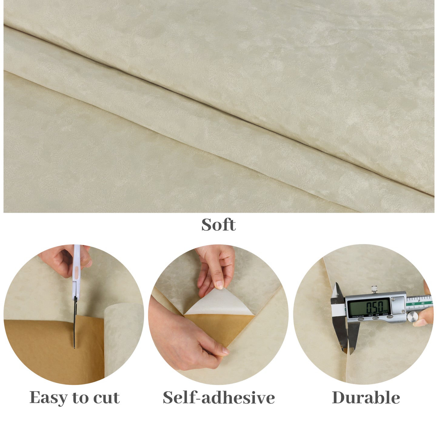 VaryPaper Beige Velvet Wallpaper