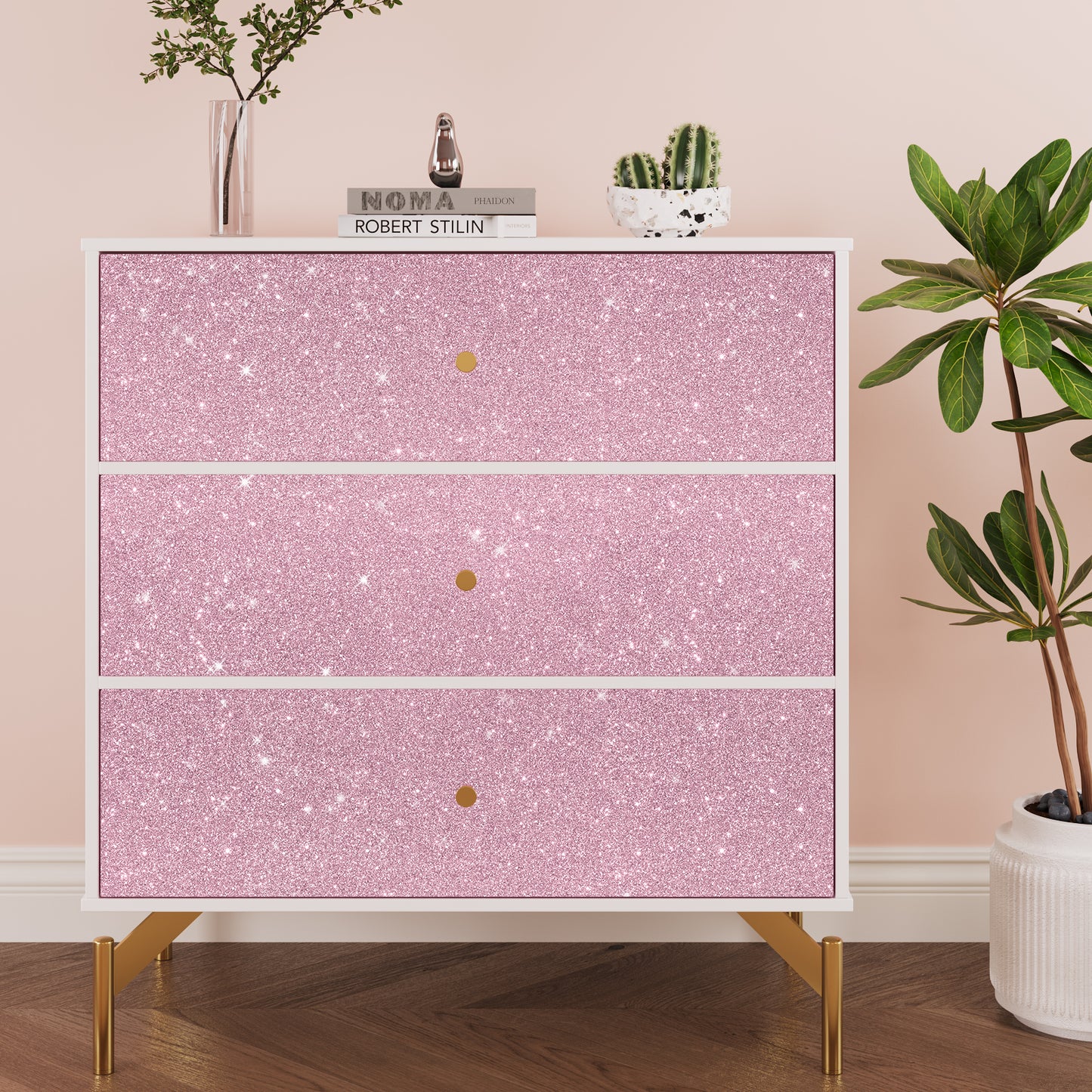 VaryPaper Pink Glitter Wallpaper
