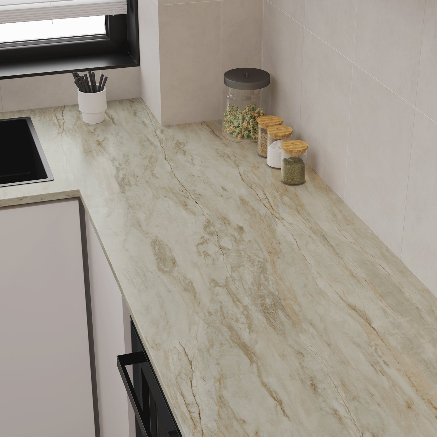 VaryPaper Beige Slate Marble Contact Paper