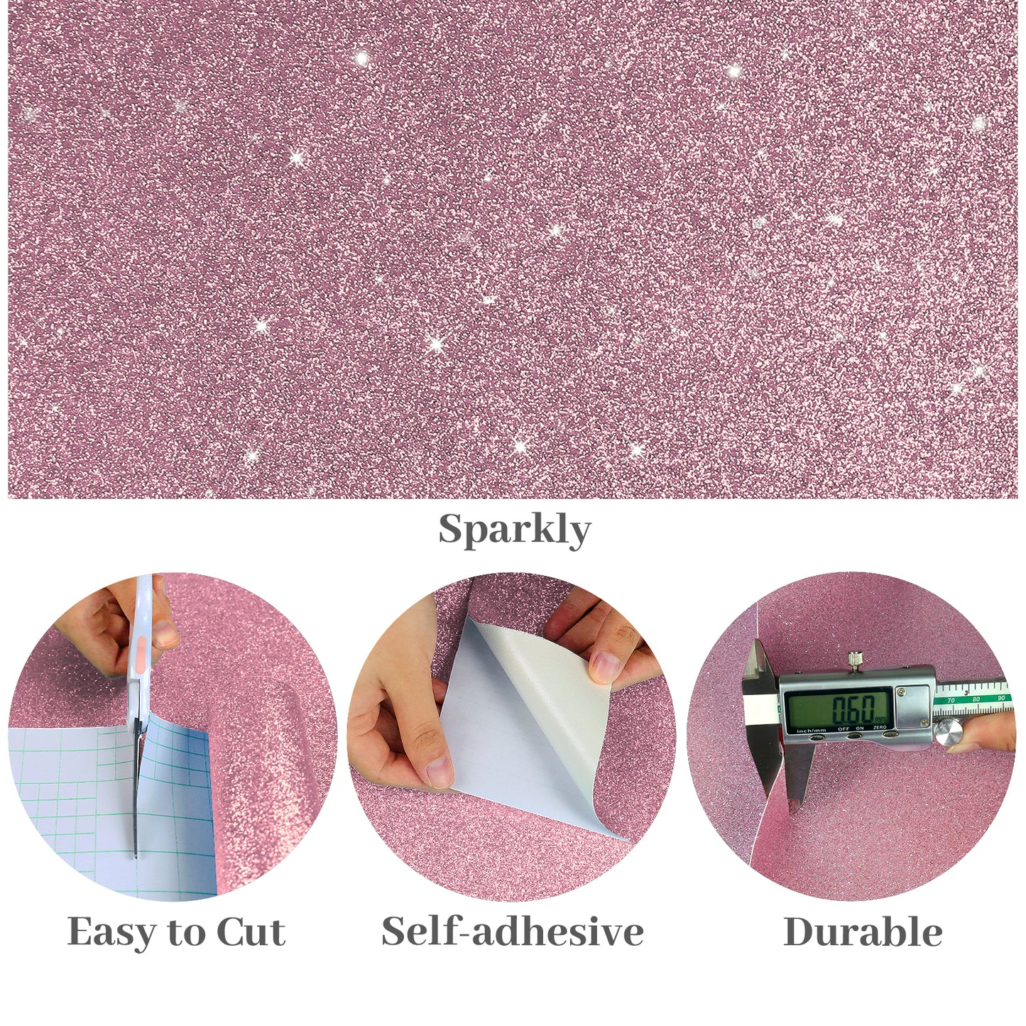 VaryPaper Pink Glitter Wallpaper