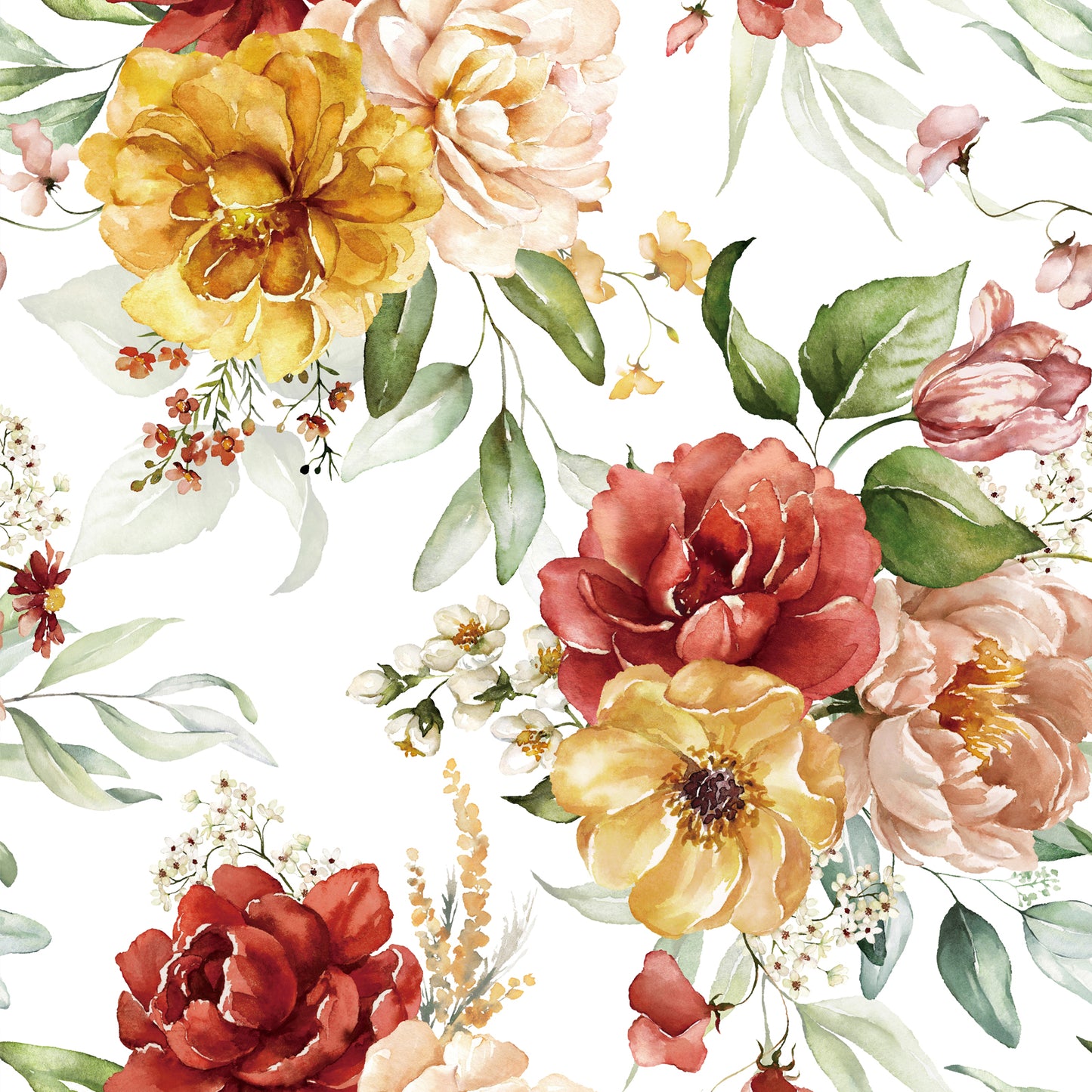 VaryPaper Petunia Butterfly Peony Wallpaper