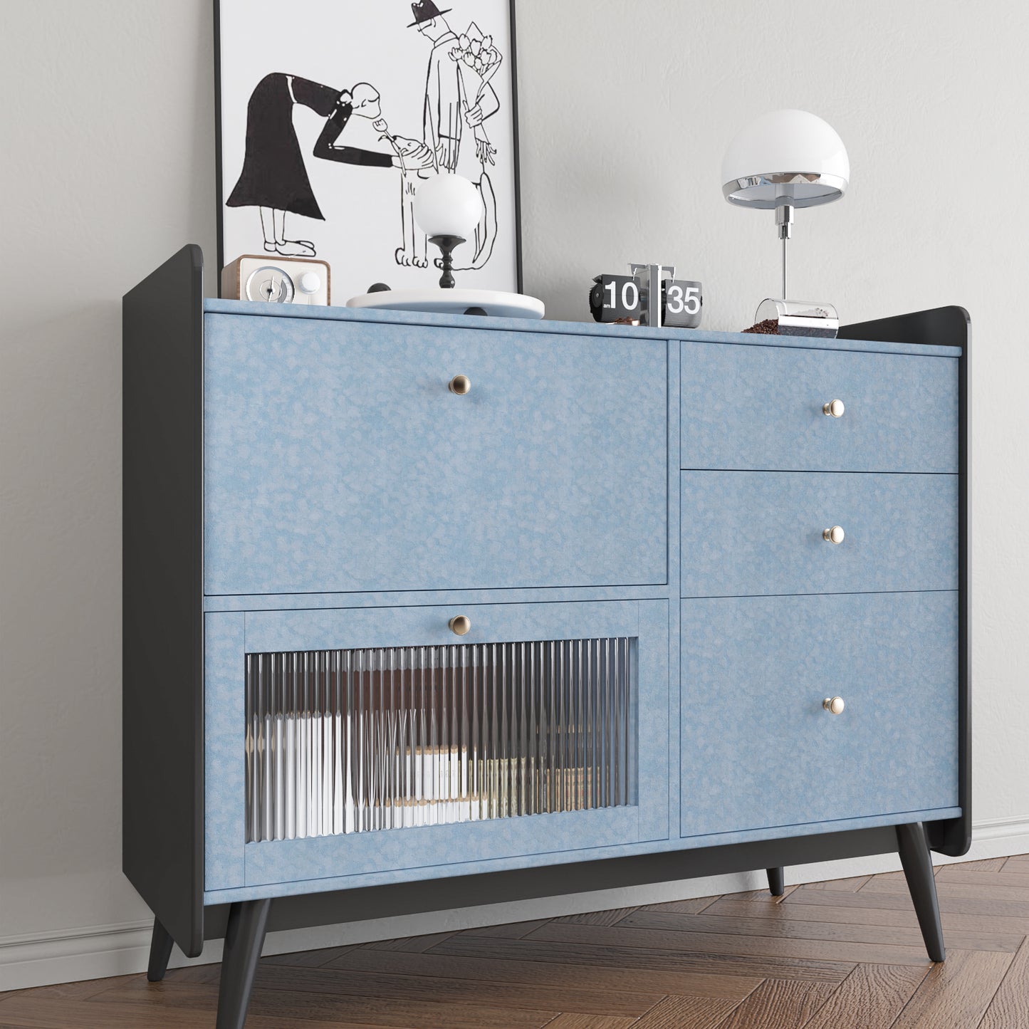 VaryPaper Light Blue Velvet Wallpaper