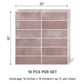 VaryPaper Pink Peel and Stick Backsplash Wall Tiles
