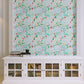 VaryPaper Pink Blue Green Floral Wallpaper