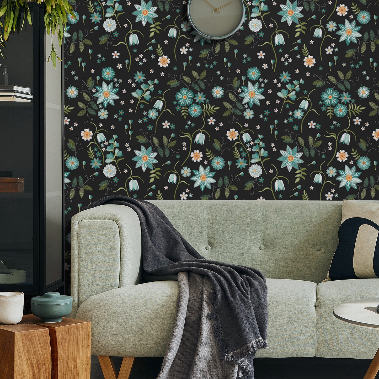 VaryPaper Boho Snowflakes Flower Peel and Stick Wallpaper