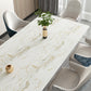 VaryPaper Matte Gold Beige Marble Contact Paper