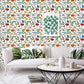 VaryPaper Boho Dragonfly Floral Peel and Stick Wallpaper