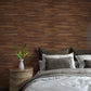 VaryPaper Dark Brown Butcher Block Wood Contact Paper