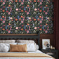 VaryPaper Dark Wildflower Floral Peel and Stick Wallpaper