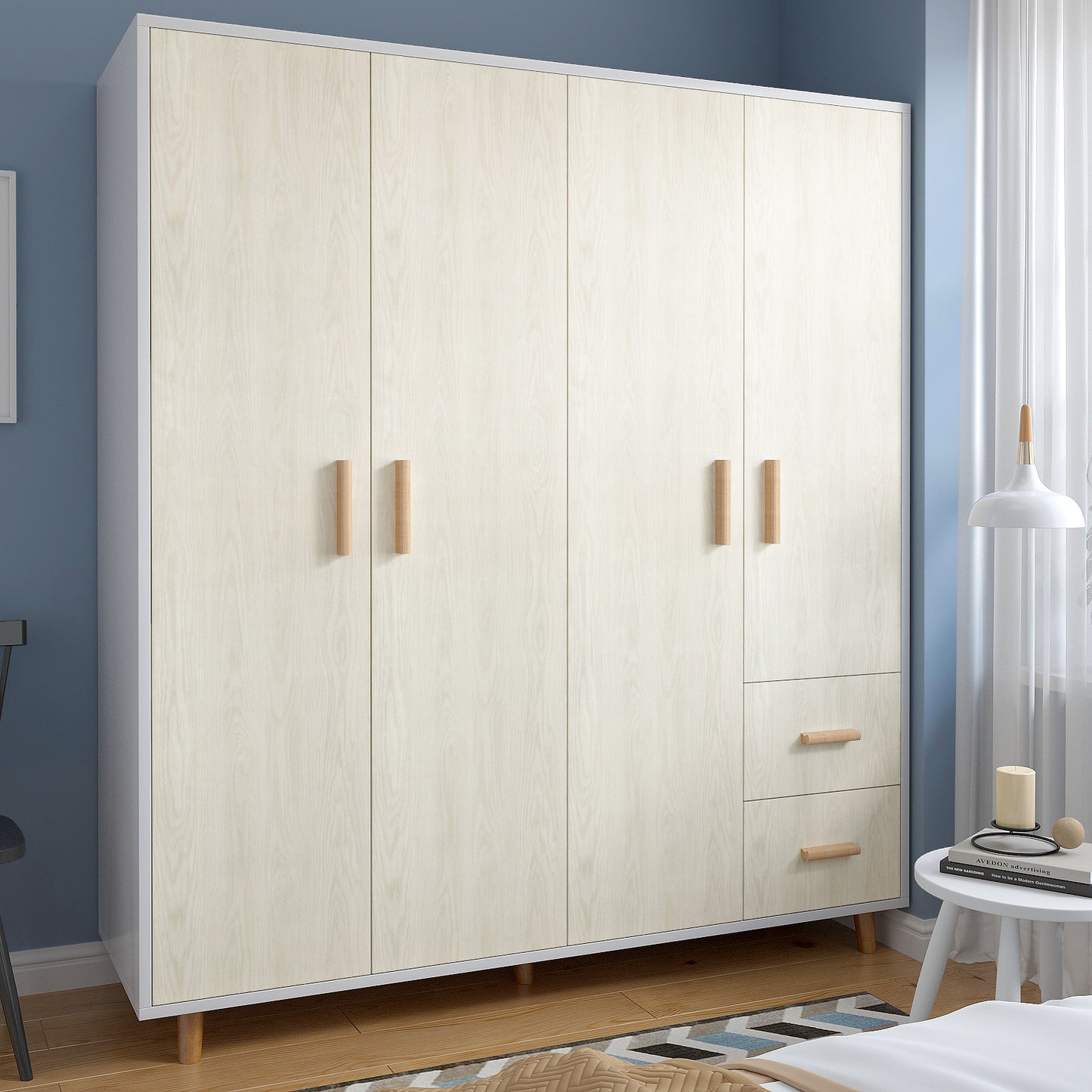 VaryPaper Off White Wood Grain Contact Paper