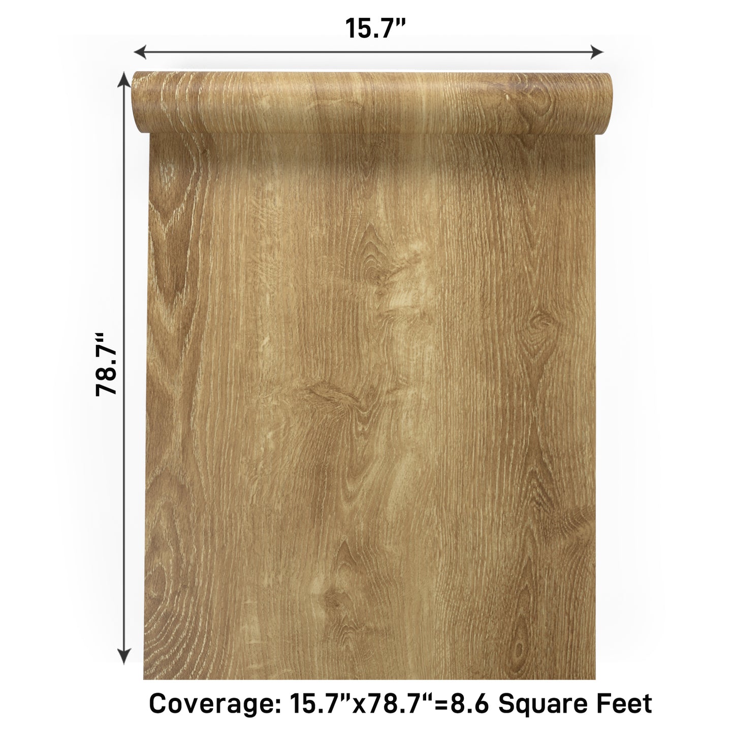 VaryPaper Light Brown Wood Grain Contact Paper