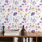 VaryPaper Watercolor Daisy Wildflower Peel and Stick Wallpaper