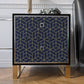 VaryPaper Navy Blue Hexagon Geometric Wallpaper