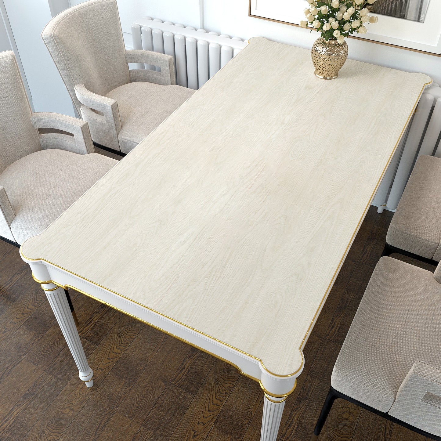 VaryPaper Off White Wood Grain Contact Paper