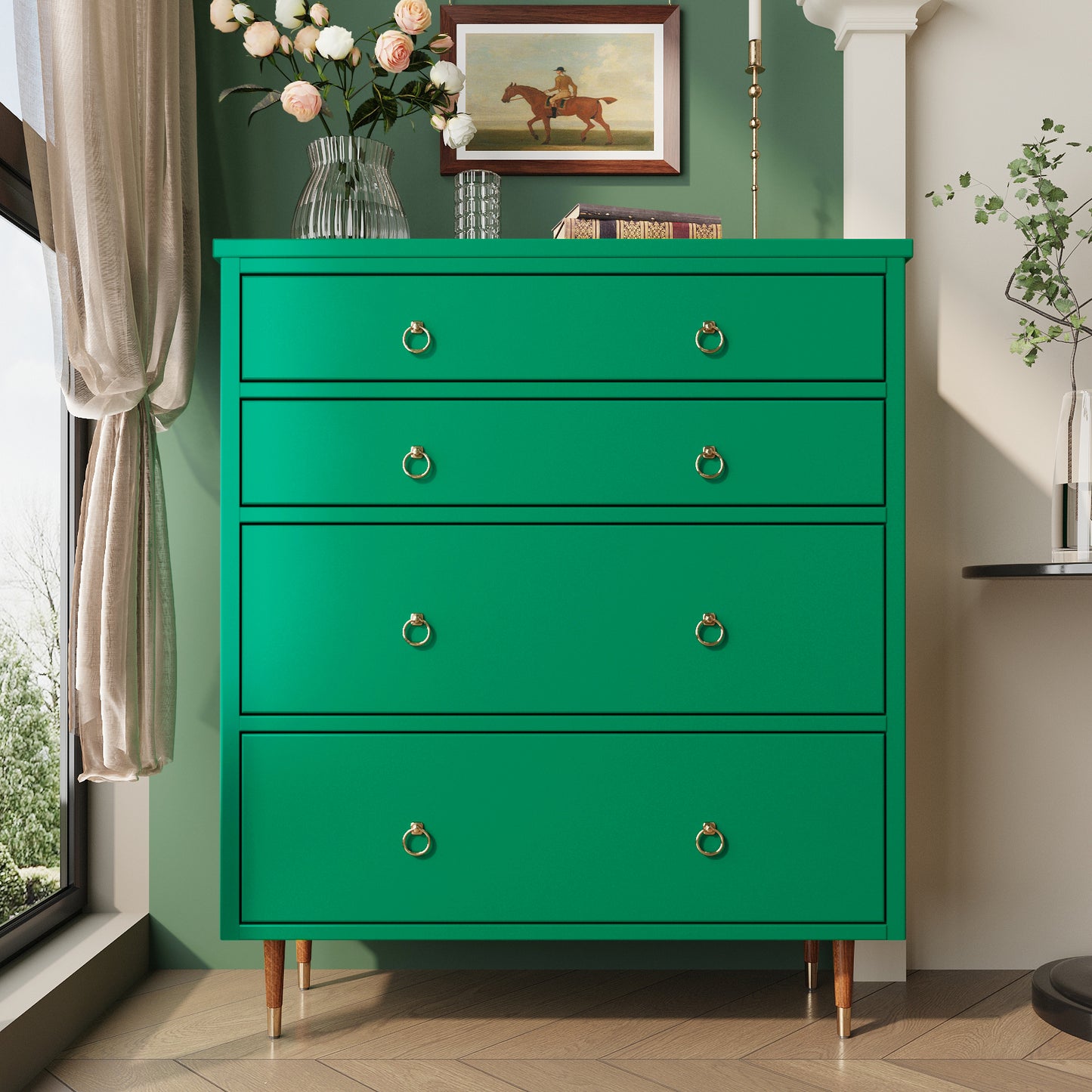 VaryPaper Thick Matte Green Peel and Stick Wallpaper