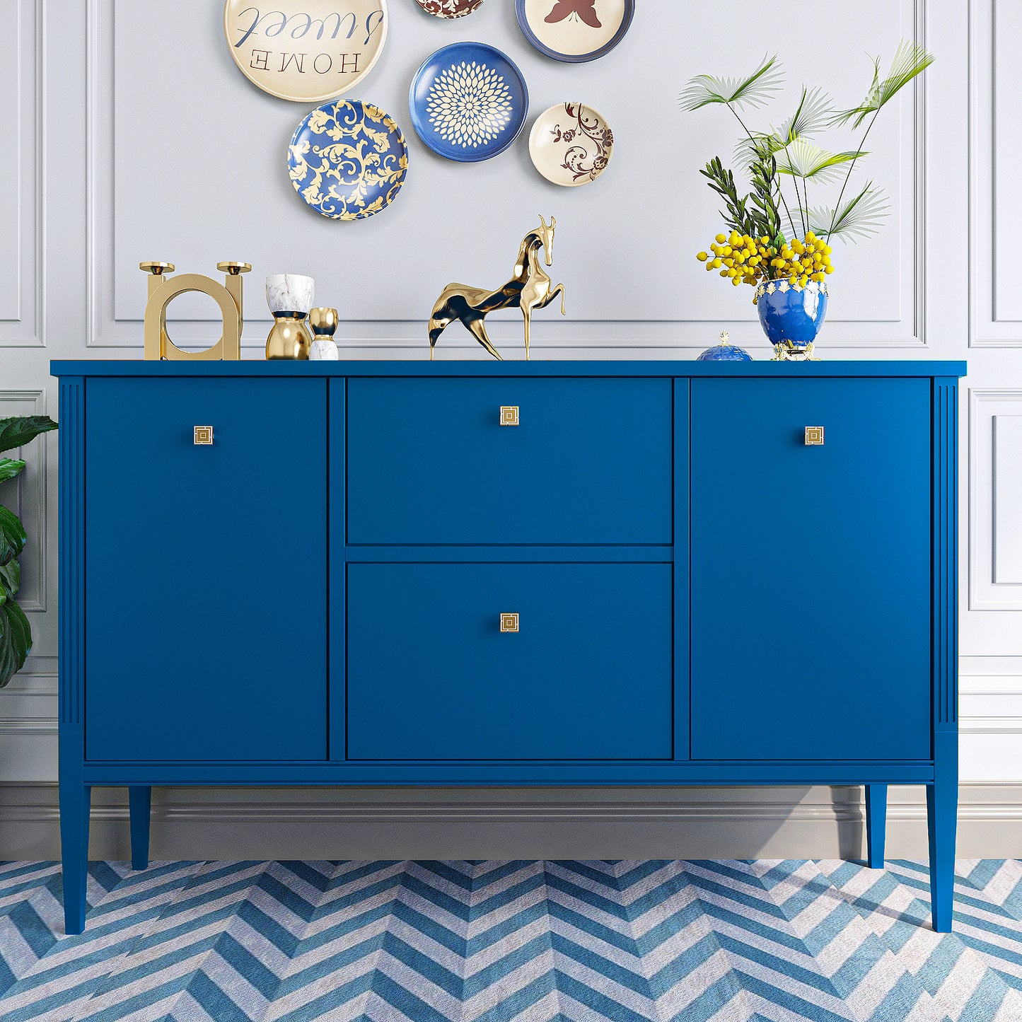 VaryPaper Thick Royal Blue Peel and Stick Wallpaper