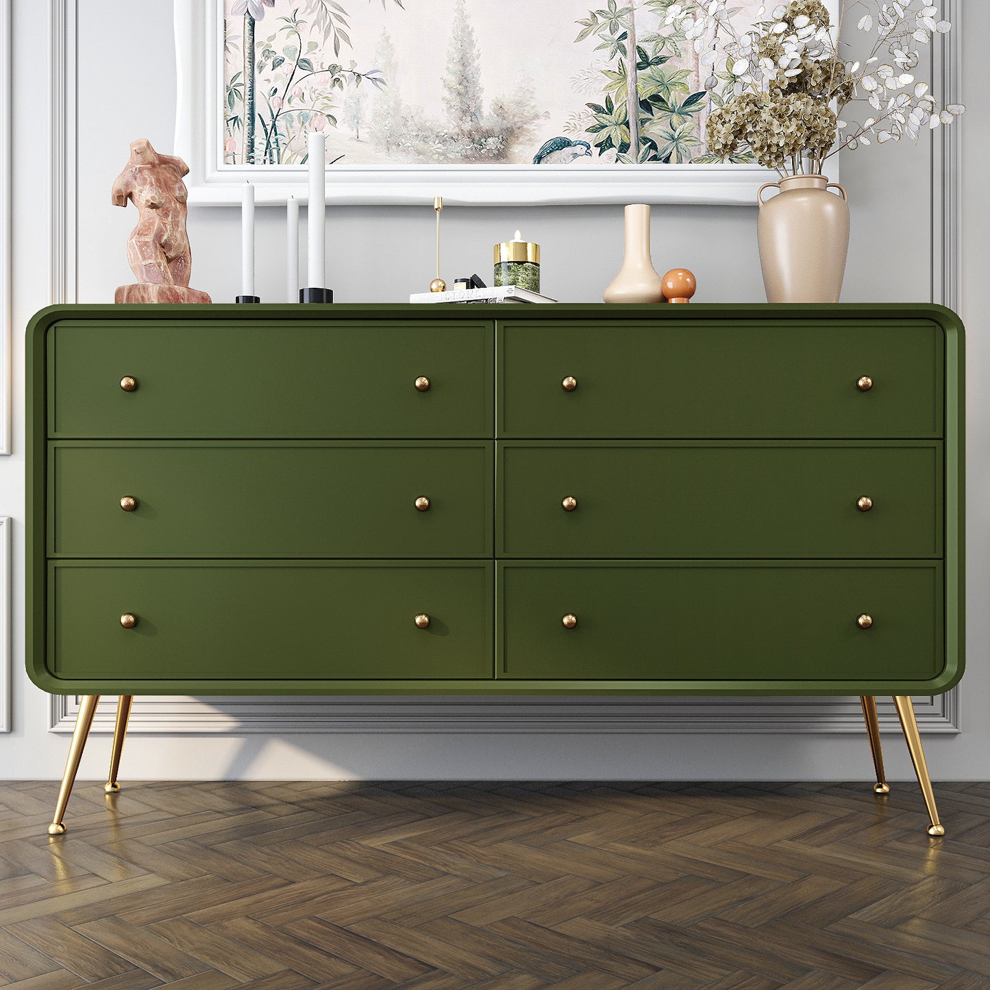 VaryPaper Thick Olive Green Peel and Stick Wallpaper