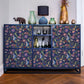 VaryPaper Exotic Blue Floral Peel and Stick Wallpaper