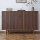 VaryPaper Dark Brown Wood Slat Wallpaper