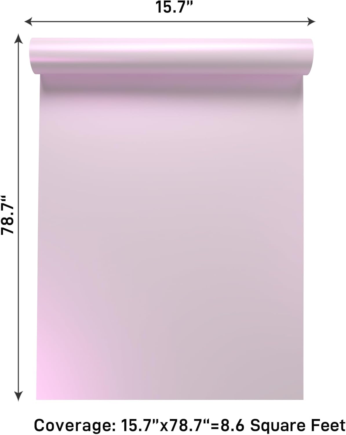 VaryPaper Lustre Pale Pink Stainless Steel Contact Paper